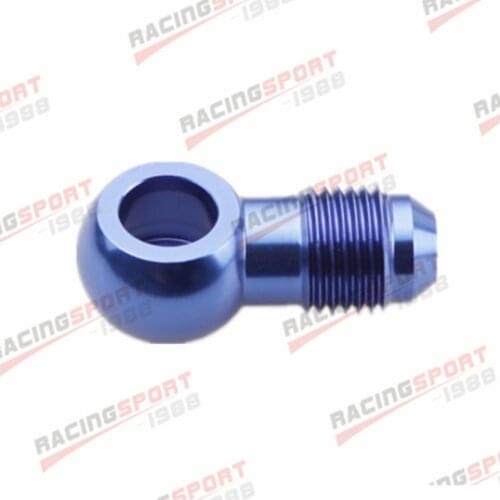Aluminum banjo adaptor Bolt AN6 AN-6 -6an to 16.5mm brake fitting Blue b