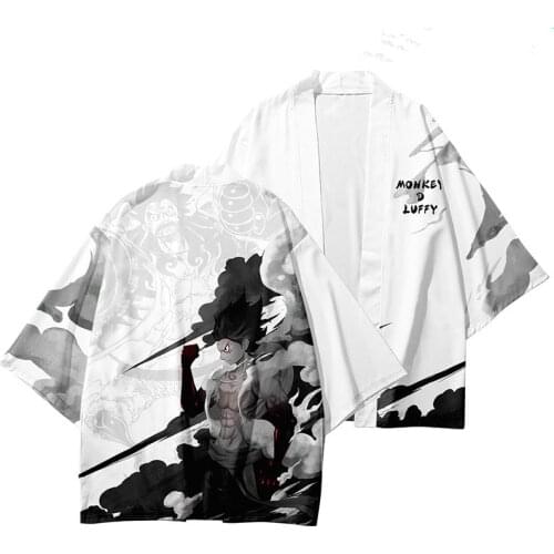 Asian Clothes Mujer Fashion Summer Coat Japanese Womans Kimono Cardigan Haori Loose Mid-length Thin Black Outer Garment