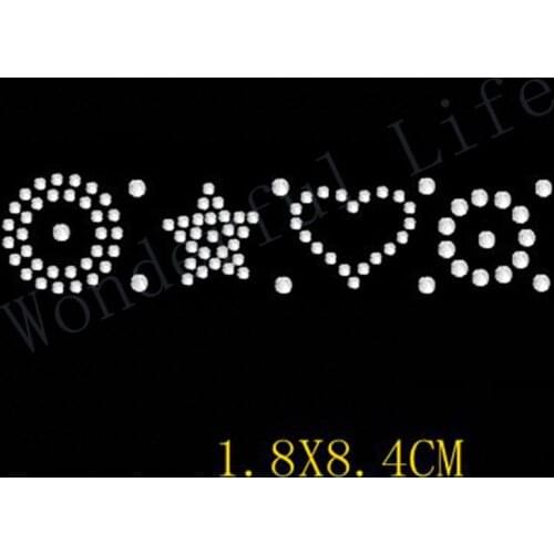Free shipping Mix Shape Patterns Iron on Rhinestone Diamantes Transfer Iron on Hotfix Rhinestone Diamantes Heat Transfer