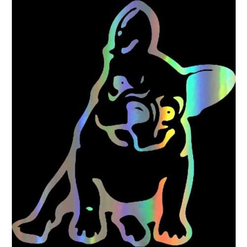 DecalsMe DecalsMeCar Sticker 3D 11.5*12.7CM FRENCH BULLDOG Dog Fashion Sticker Funny Animal Car Sticker Styling