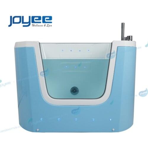 JOYEE China Acrylic Transparent Glass Baby Wash Tub Thermostatic Whirlpool Massage Function Bathtub Baby SPA