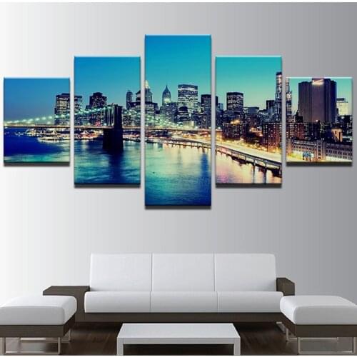 London Tower Bridge Diy 5D Diamond Painting Full Square Round Drill Diamond Embroidery 5 pcs/sets Mosaic Home Decor WG2571