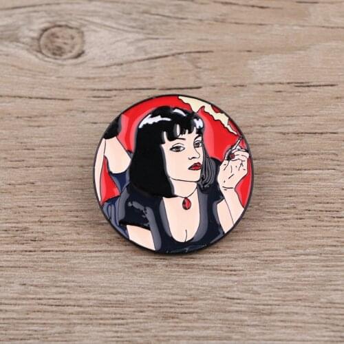LT449 Pulp Fiction Movie Enamel Pins Badge Brooch Backpack Bag Collar Lapel Decoration Jewelry Gifts for Friends