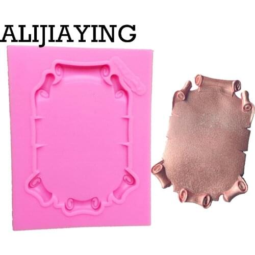 M1067 Lace Frame Silicone Mold Fondant Mould Cake Decorating Tool Chocolate, Gumpaste Mold, Sugarcraft ,Kitchen Gadget