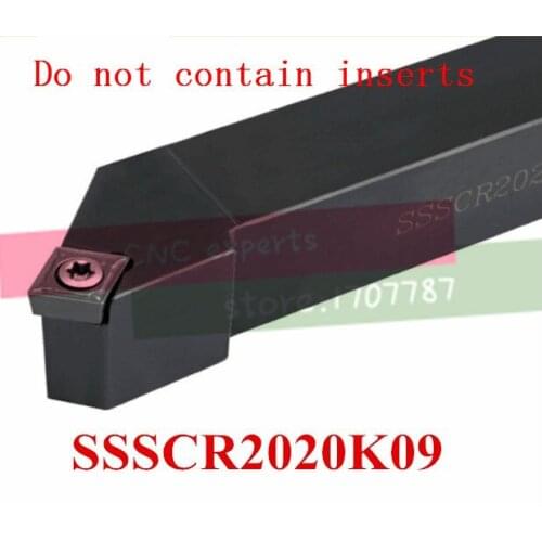 SSSCR2020K09 20*20mm Metal Lathe Cutting Tools Lathe Machine CNC Turning Tools External Turning Tool Holder S-Type SSSCR /L