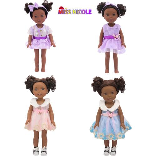 14 inch Fashion Purple Skirts +Hairpin Lace Trimmed Doll Skirts For 1/4 BDJ/SD Russia Toys Dress For Girls Fro Our Generation
