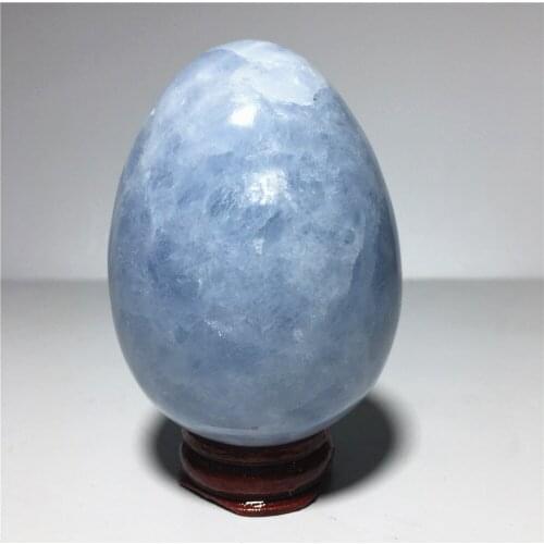 Natural egg blue crystal divination quartz ball photography decoration Holiday gifts stone celestine