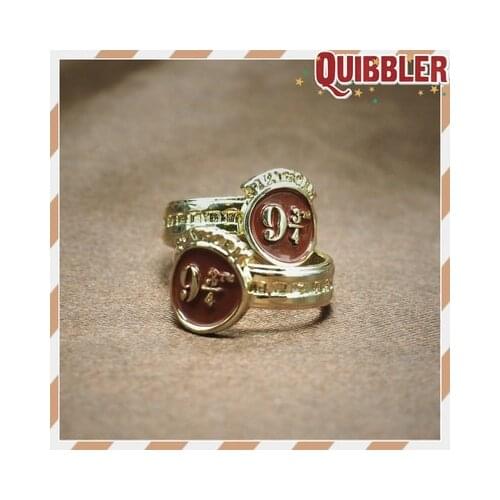 Original Harry Platform 9-3/4 USJ Gold Ring Express Rings Jewelry Gift