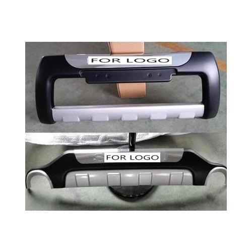 Fit For Subaru Forester 2008-2012 Front+ Rear Bumper Diffuser Bumpers Lip Protector Guard skid plate ABS Chrome finish 2PES