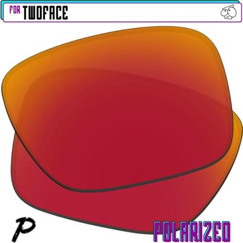 EZReplace Polarized Replacement Lenses for - Oakley TwoFace Sunglasses - Red P