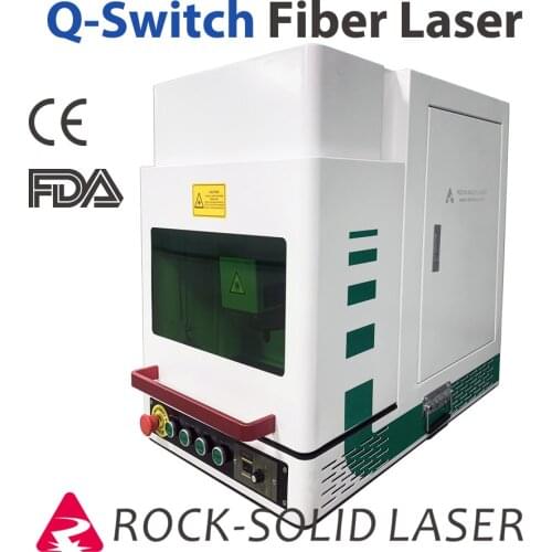Portable Enclosed 20W 30W 50W Fiber Laser Engraving Machine Small Laser Q-Switch Laser Marker CE Certified