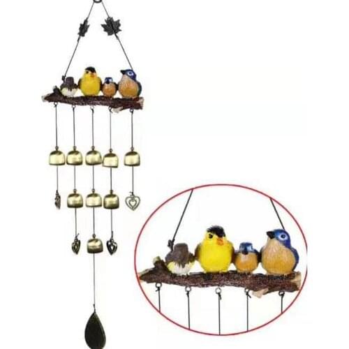 Birds On Branch Wind Chime Garden Bird Windchime For Patio Porch Dream Catcher Nursery Decor Wind Chimes Industrial Decor