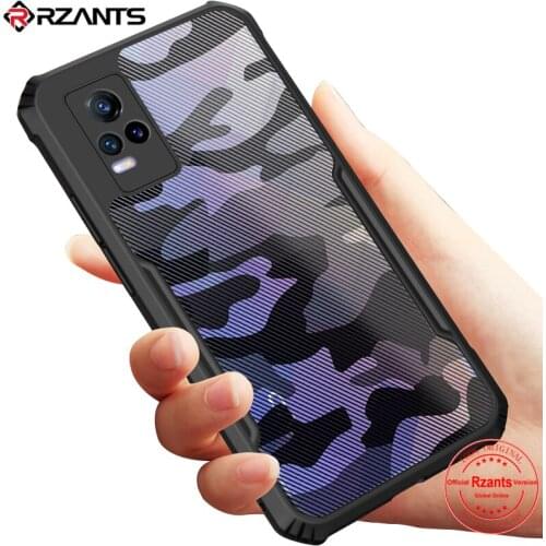 Rzants For VIVO V21E 4G 5G VIVO V21 Y73 Case Camouflage Military Design Shockproof Slim Crystal Clear Cover Casing