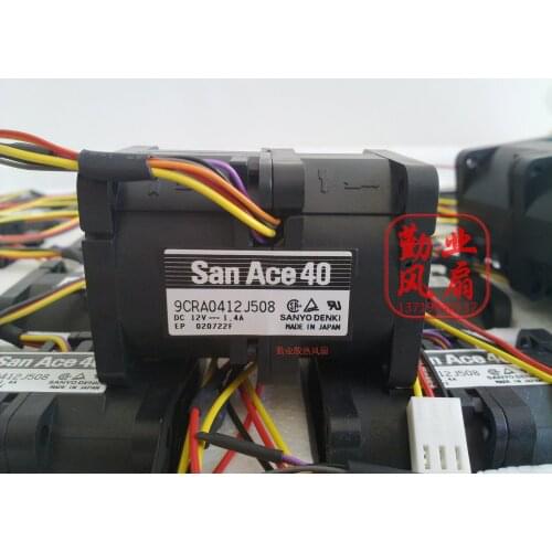 Sanyo Denki 9CRA0412J508 Server Cooling Fan DC 12V 1.4A 40x40x56mm 7-wire