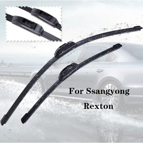 Wiper blades For Ssangyong Rexton from 2002 2003 2004 2005 2006 2007 2008 2009 2010 2011 2012 Clean car windshield