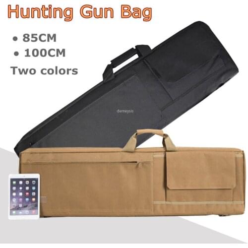 85/100cm Tactical Rifle Carry Bag Outdoor Shooting Hunting Gun Shoulder Bag with Protect Cushion Pad Military Airsoft Rifle Bag