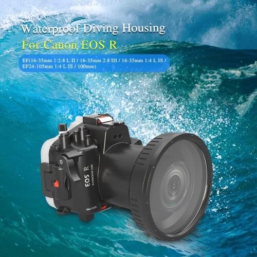 Seafrogs 40M Diving Camera Housing For Canon EOS R Waterproof Camera Case with 16-35mm lens Underwater Protective Cover 1pc