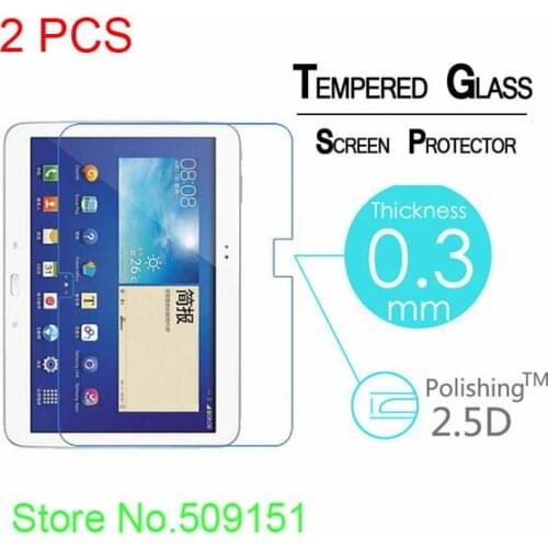 2 PCS 9H Premium Tempered Glass For Samsung Galaxy Tab 3 10.1 P5200 P5210 P5220 GT-P5200 Toughened Protective Screen film