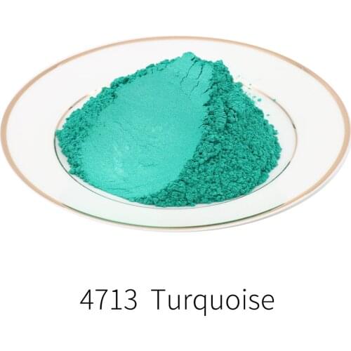 Pearl Powder Pigment Mineral Mica Powder DIY Dye Colorant for Nail Soap Automotive Art Craft 50g Turquoise Acrylic Paint Pigment