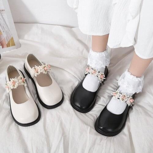 Spring Platform Leather Shoes Women Flats Casual Oxford Loafers Thick Bottom Ladies Wedge Lolita Shoes Mary Jane Women Moccasins