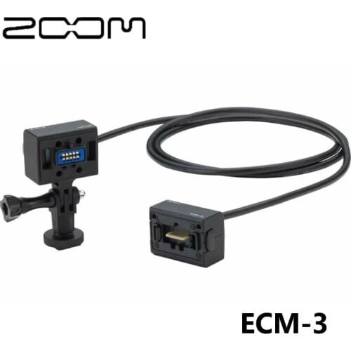 ZOOM ECM-3 Extension Cable For Interchangeable Input Capsules,3 Meters,For H8,H6,H5,Q8 Video Recorder,U-44 Handy Audio Interface