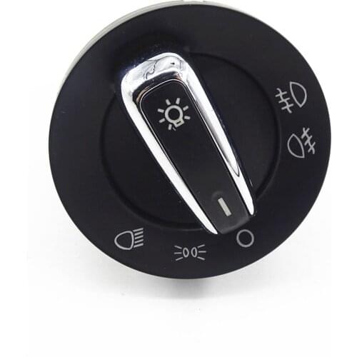 1 Pcs Chrome Headlight Fog Lamp Control Knob Switch for VW Jetta Bora Polo Passat Golf Mk4 Beetle 3BD941531A 3BD 941 531 A
