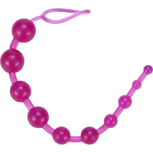 10 beads Anal plug Anal Beads Orgasm Vagina Plug Play Pull Ring Ball Anal Stimulator Butt Beads Back court Beads Sex Toys Women
