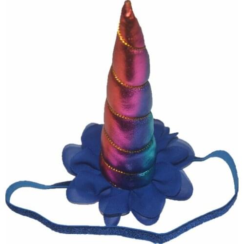 Cute Baby Birthday Unicorn Flower Headbands Hairbow Infant Party Hair bands Newborn Elastic Christmas Hair Accessories 120pcs