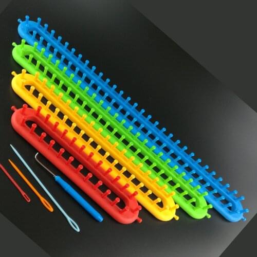 8Pcs/set Knitting Tool Set DIY Scarf Maker Weave Loom Kit Shawl Blanket Hat Socks Yarn Knitter Knitting Loom Set Sewing Craft