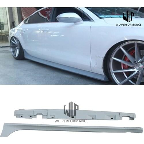 A7 RS7 Style High quality PU Auto Side skirts Body kit For Audi A7 RS7 Car styling 2011-2014