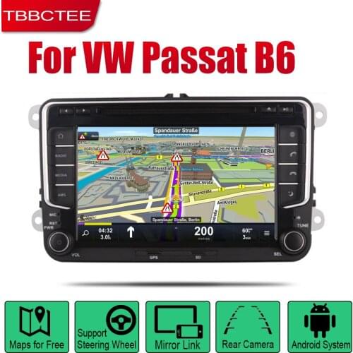 TBBCTEE Auto Radio 2 Din Android Car DVD Player For Volkswagen VW Passat B6 2005~2010 GPS Navigation BT Wifi Map Multimedia