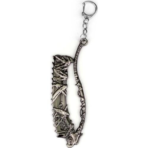 PS4 Game Bloodborne Keychain Alloy Keyring Hot Novelty Model Fashion Accessories Men Women Jewelry High Quality Pendant Chaveiro