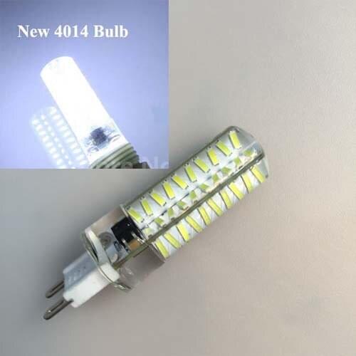 New Designed Dimmable G9 Base 4014 SMD lamps 8W 80 LEDs Droplight Silicone Body Bulb AC 220V 110V , 50% Brighter Than 3014 2pcs