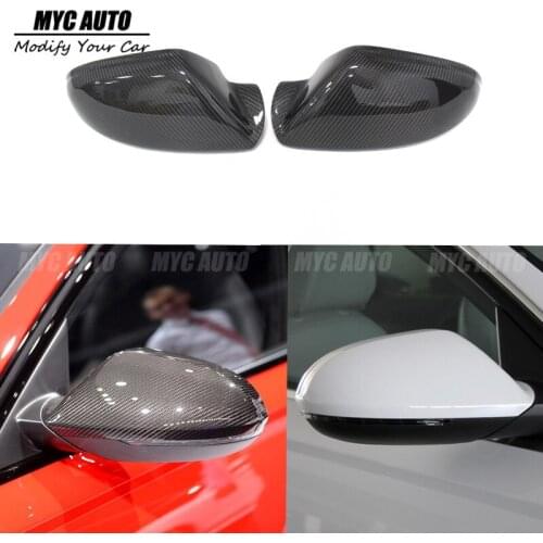 For Audi A6 S6 RS6 C7 Carbon Fiber Rear View Mirror Cover 2012 - 2019 A6 C7 S6 RS6 Carbon Fiber Mirror Cover