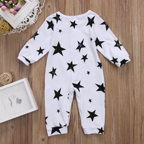 Emmabay Fashion Unisex Babys Jumpsuits Newborn Infant Baby Boy Girl Long Sleeve Romper Long Sleeve Jumpsuit Clothes Outfit