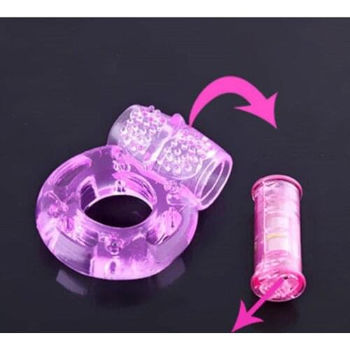 Hot Sale Sex Toy Crystal Butterfly Vibration Ring Electronic Vibration Ring Male Ring Lock Fine Ring Sun Ring Adult Sex Products