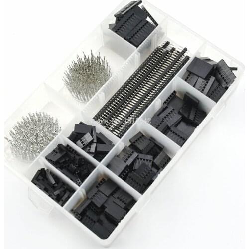 1550PCS/Set 2.54mm Dupont Connector Kit PCB Headers Male Female Pins Electronics Cable Jumper Wire Pin Header Housing
