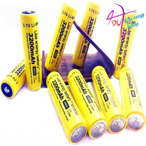 Liter energy battery 6 PCS 100% New Original NCR18650B 3.7V 3200MAH 18650 Li-ion Rechargeable battery for tablet pc inch