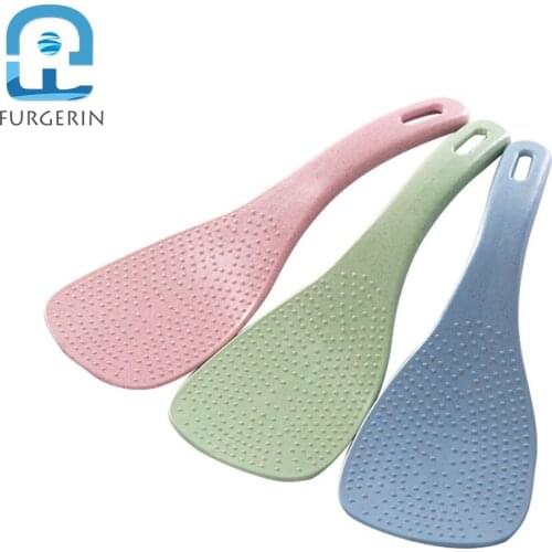 FURGERIN Rice Spoon Plastic Spoons non stick rice scoop hangable spoons Kitchen Supplies 2019 gadget for electric cooker