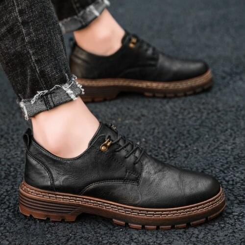 2021 Men Oxfords Shoes British Style Men PU Leather Business Formal Shoes Dress Shoes Men Flats Top Quality Loafers