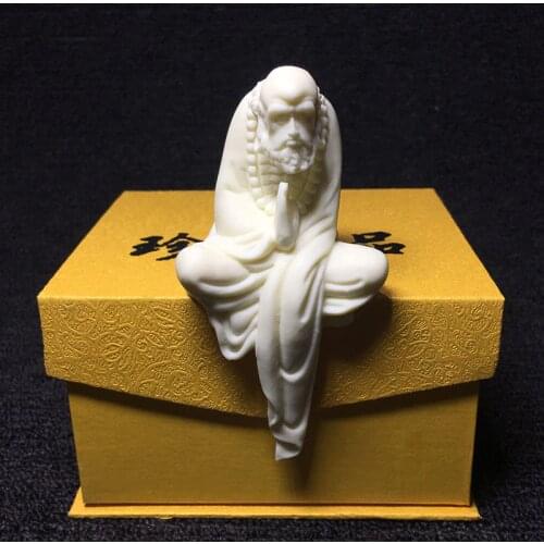 The new carved statue of Master Bodhidharma, Chinese Buddhist figure ornaments，Exquisite carving Home decoration statue