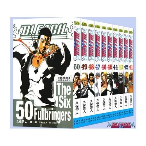 10 Books BLEACH Volume 41-50 Japan Youth Teens Adult Cartoon Comic Anime Manga Book Chinese Learning Reading Story Book