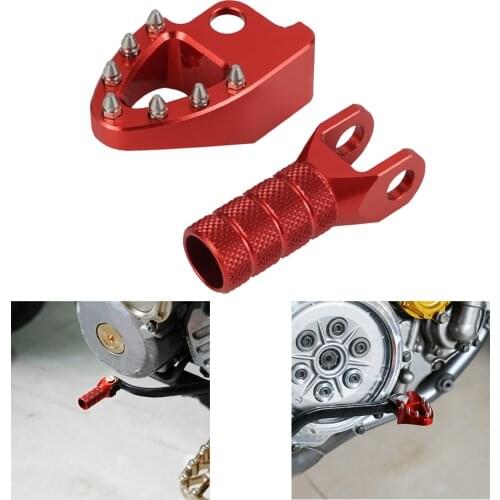 NICECNC Brake Pedal Plate Gear Shift Lever Tip Extender For Honda XR650L XR 650L 650 L 1993 - 2020 2019 2018 2017 2016 2015 2014