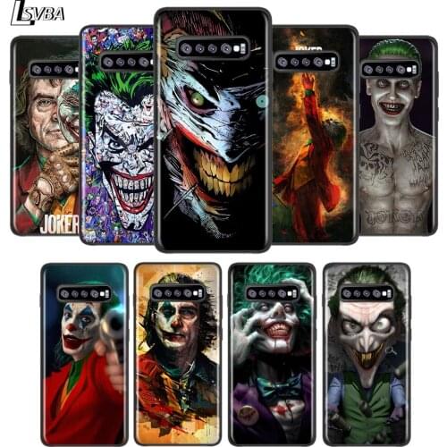 Cool Clown For Samsung Galaxy Note 20 10 9 8 S21 S10 S10E S9 S8 S7 Ultra Lite Plus Pro 5G Black silicone soft TPU Phone Case
