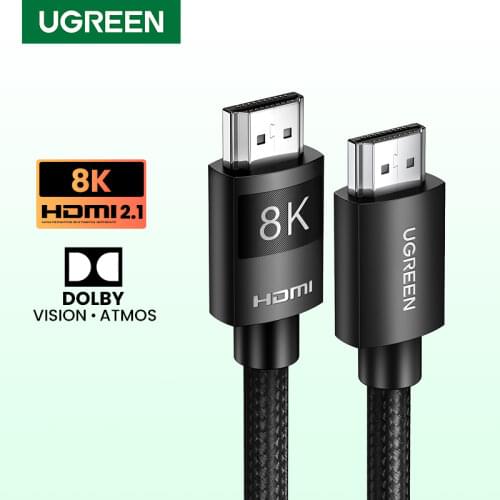 Ugreen HDMI 2.1 Cable Ultra High-speed 8K/60Hz 4K/120Hz for Xiaomi Mi Box PS5 HDMI Splitter Cable HDMI Dolby Vision 48Gbps HDMI