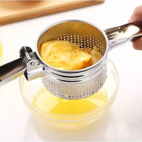 Stainless Steel Potato Presser Manual Mashed Potato Maker Fruit Hand Press Lemon Lime Squeezer With Handle Home Kitchen Tools