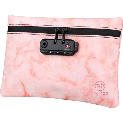 Bag Smell Proof Bag Water Resistant Stash Bag Pouches with Combination Lock Purse Wallet Multifunction Activated