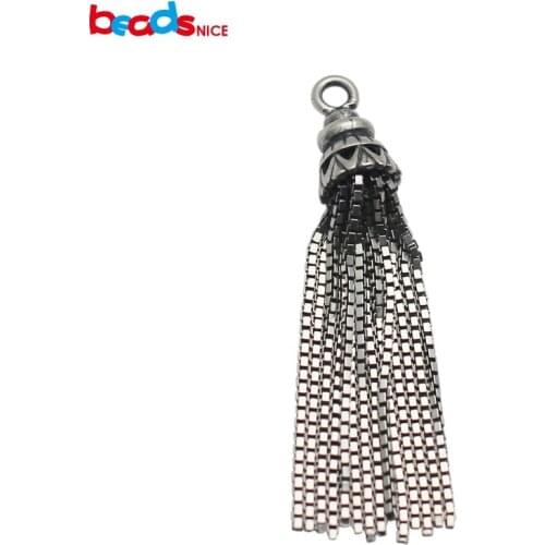 Beadsnice Vintage Women Tassel Charms 925 Sterling Silver Pendants Necklace Findings Earring Components for DIY Jewelry ID34957