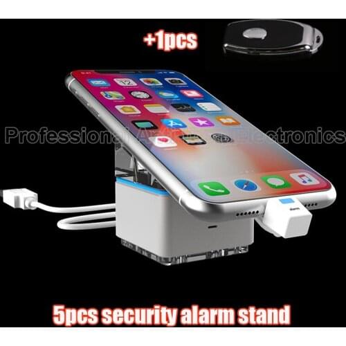 Mobile cell phone security display stand security system holder with burglar alarm 5pcs/lot