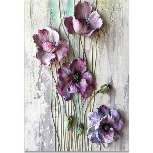 5D DIY square/round Diamond painting Poppies flower Cross Stitch Diamond Embroidery Pattern Rhinestone J2969